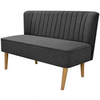 Canapé vidaXL pour salon bureau 117 x 55,5 x 77 cm Tissu Gris Clair