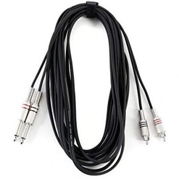 MUSIC STORE: 6‑Meter Audiokabel, Cinch/Klinke, Stereo