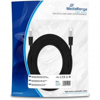 10m Black Cat 6 Ethernet Cable by MediaRange