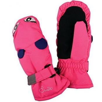 Kinder-Winterhandschuhe Dare 2b Watch Out – Isoliert, Wasserfest – Cyber Pink mit Eulenprint – Size 4-5