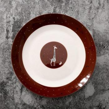 8-Inch Bone China Flat Dish