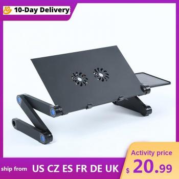 Aluminum Laptop Stand with Cooling Fans