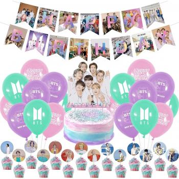 Décoration d’anniversaire K‑Pop BTS