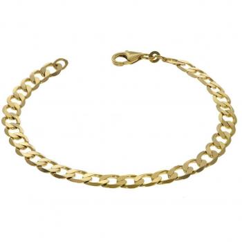 Trendor Damen und Herren Armband Gold 7 mm