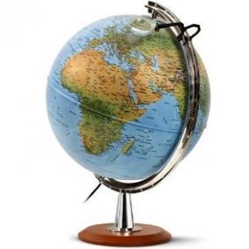 Globe Terrestre 40 cm avec Loupe JPC Bleu