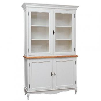 Buffet Traditionnel Tilleul – Design Antique, Couleur Naturelle L125×42×H207 cm