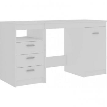 Desk White 140x50x76 cm vidaXL Engineered Wood