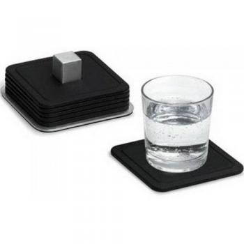 Blomus – Trayan – set van 6 glazen onderzetters
