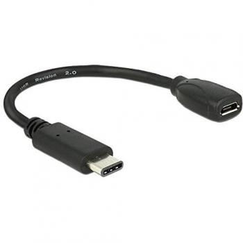 Adattatore USB C a Micro-USB B 15 cm nero