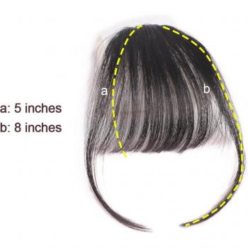 Frange clip-on ONYX pour cheveux
