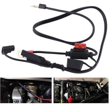 12V-24V Motorcycle Battery Charger Output Connector with 10A Fuse
