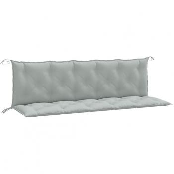 Coussins de siège terrasse gris clair, pack double