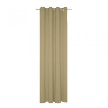 Zipcode Design Vorhang Zoee, 255 cm, mit Ösen, grau (taupe)