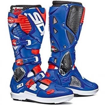 Fluorescent Tri‑Colour Sidi Crossfire 3 SRS Bike Boots