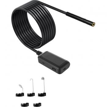 Cámara Boroscopio WIFI F220 5.5mm 5M HD 1920P 5.0Mp Impermeable USB para iPhone
