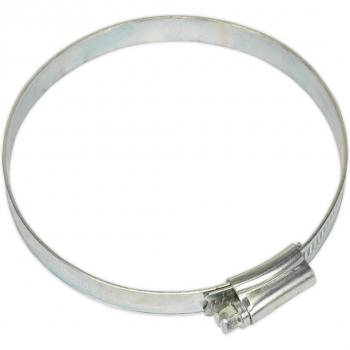 Sealey Zinc Plated Hose Clip for PVC or Rubber Hoses, 80-100mm Diameter, Pack of 10