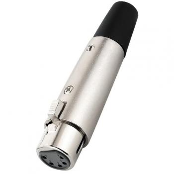 Fiche XLR 5 Femelle pour Câble Ø 7mm