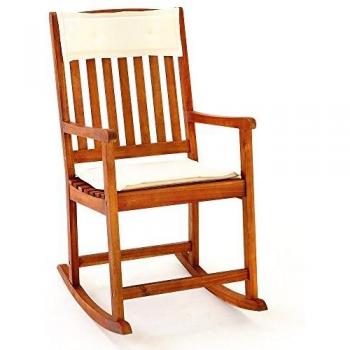 Garten Schaukelstuhl Akazienholz 107x54x76cm