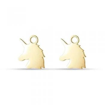 Charm Unicorno in Acciaio Dorato