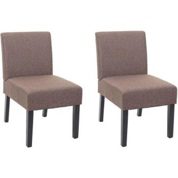 MCW Stuhl F61‑2 Duo – komfortable Esszimmermöbel in Braun