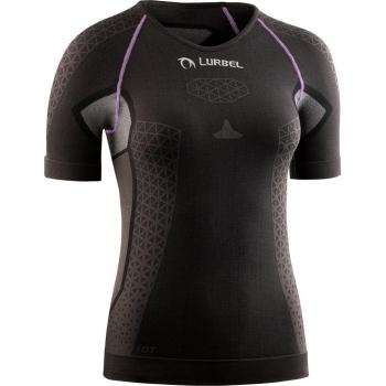 Lurbel Cristallo Short Sleeve Base Layer – Charcoal Grey & Lavender, XS Female Edition
