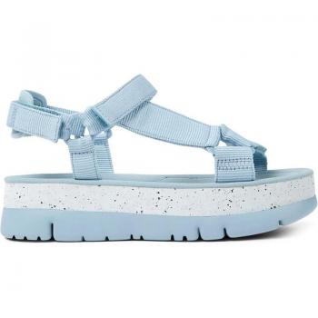 Sandalias Camper Oruga K200851 Azul Claro y Blanco