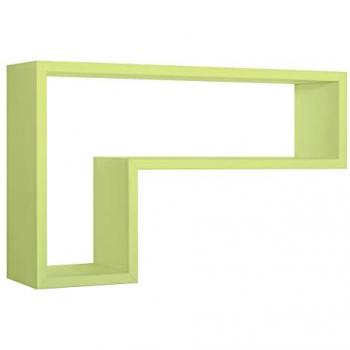 Support mural rectangulaire vert Lettera