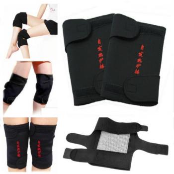 Protection genou auto-chauffante en tourmaline