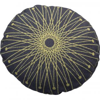 SILVRETTA runde Kissenabdeckung – David Fussenegger, Afrikanisches Pattern, 60x60 cm, Baumwolle/Polyester