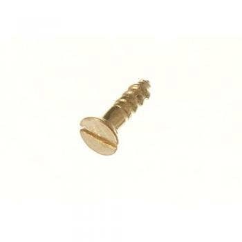 Pack of 1000 Slotted CSK COUNTERSUNK EB Brass Plated Screws, Size No. 4 X 1/2 INCH