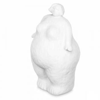 Statua Decorativa Donna In Piedi Bianco Dolomite 14 x 25 x 11 cm