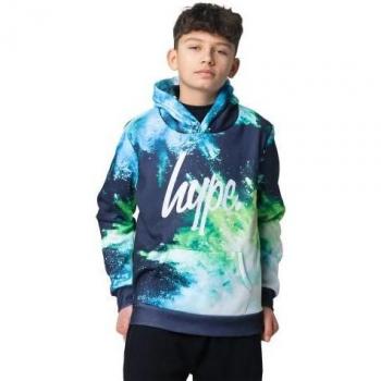 Boys' Hype Chalk Dust Hoodie in Black 7-8