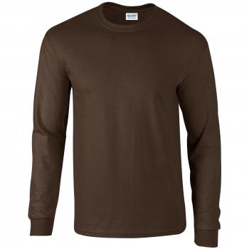 Dark Chocolate XL Gildan Ultra Cotton Long Sleeve Top