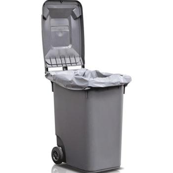 Bolsa LD‑PE 120 L Gris 100 µm Becker 950×1250 mm