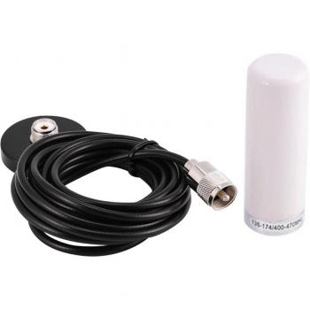 PL259 Dual Band VHF UHF Antenna with Magnetic Base for Mobile Radio