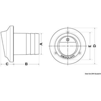 Ventilazione Sicura: Uscita Scappamento 125 mm Inox Tecnopolimero – Non Ritorno