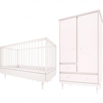 Duo Lit Évolutif et Armoire Wood Luck 70x140