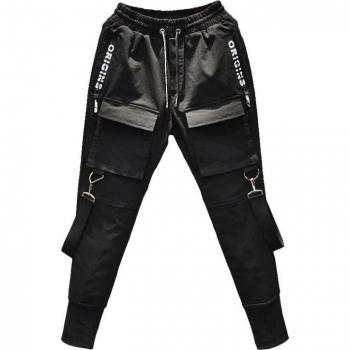 Pantalón Negro Slim Casual Harem