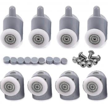Porte Coulissante Douche 23 mm – Pack 8 éléments