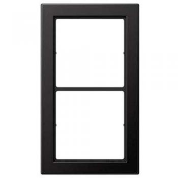 Einbaurahmen JUNG FDAL 2982 D – 2‑fach, Alu, Flat Design