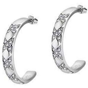 Pendientes Morellato Cerchi, acero inoxidable con cristales