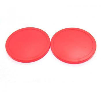 Pusher y Pucks Rojos para Air Hockey