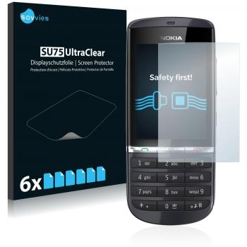 Savvies 6X Folie für Nokia Asha 300 Displayschutz
