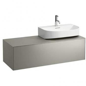 Buffet sous lavabo LAUFEN Sonar H4054530340421, 117,5x34x45,5cm, titane, découpe à droite