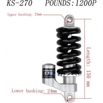 KS Rear Bladder Shock Absorber for Electric Folding Bike