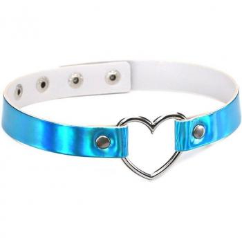 Collar de novia gótico con corazón brillante