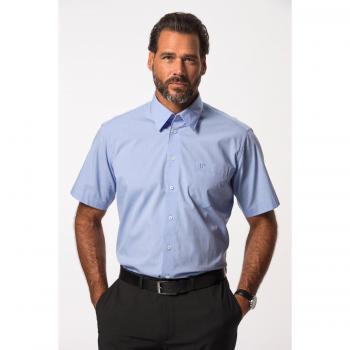 JP1880 Herren Hemd große Größen, blau, 5XL, Baumwolle