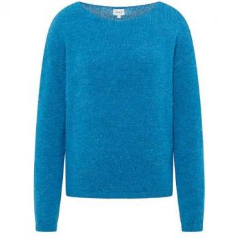 MUSTANG Damen Sweatshirt, Alpaka Wolle, Größe M, blau