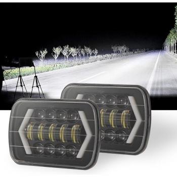 300W LED Projector Headlights with Daytime Running Lights for Jeep Wrangler YJ Cherokee XJ 5 inch 7 inch
