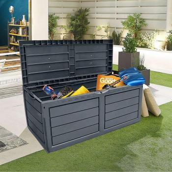320 Litre Dark Grey Outdoor Plastic Storage Box